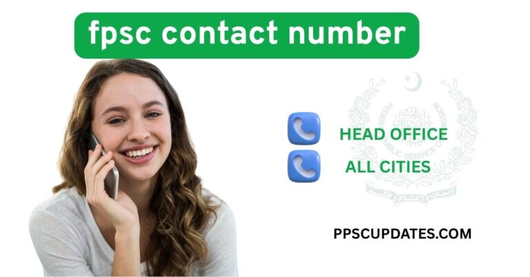 Fpsc Contact Number