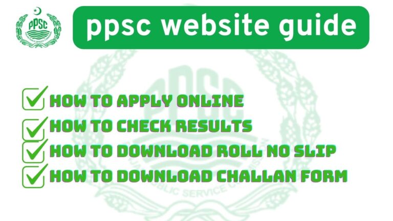 ppsc website guide