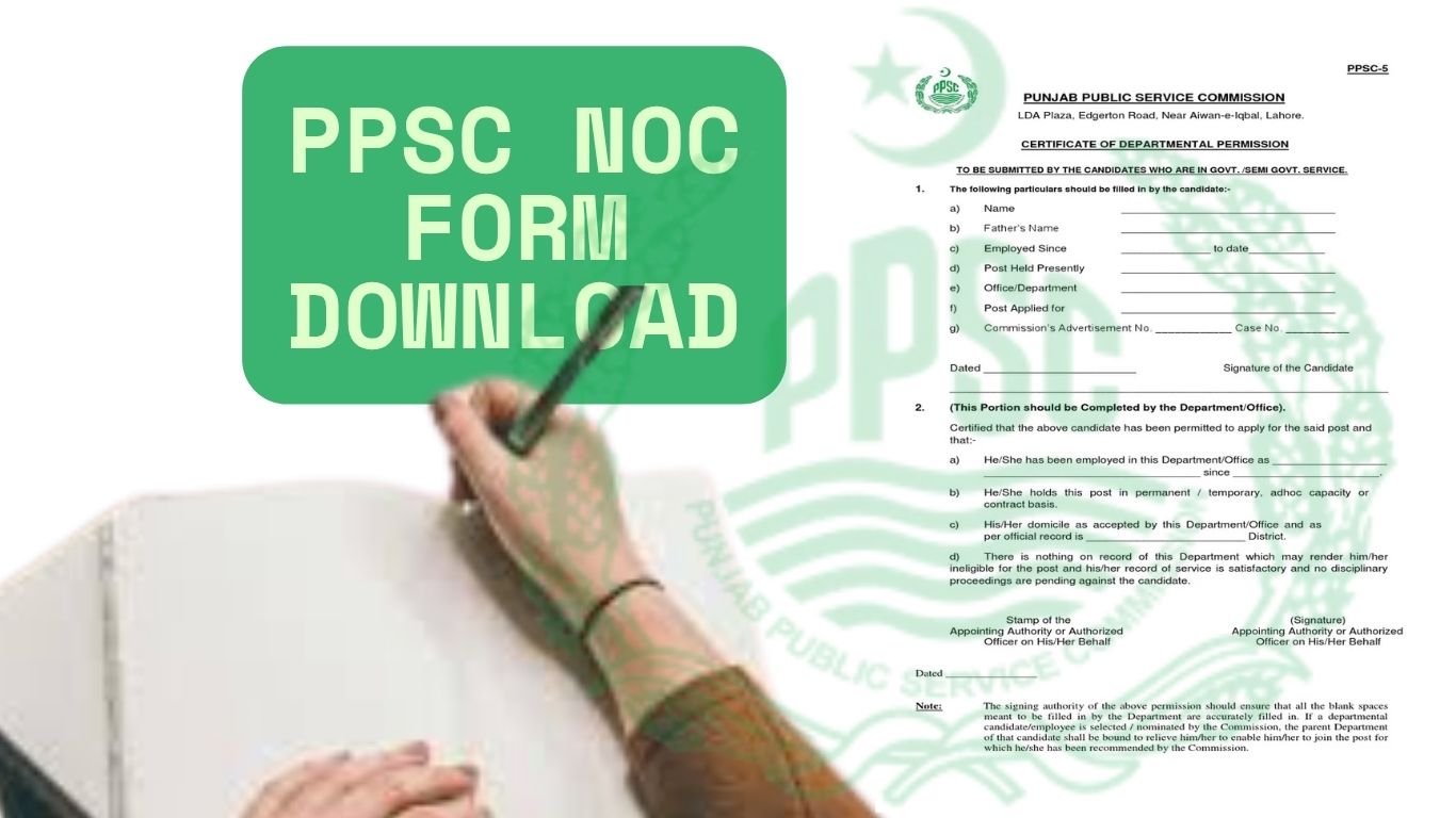 PPSC NOC Form